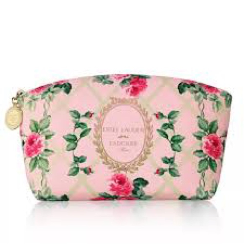 Estée Lauder x Ladurée cosmetic makeup bag NWOT